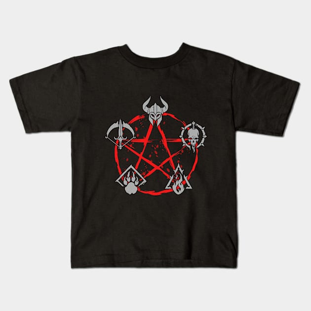 Diablo 4 Classes Kids T-Shirt by moreirapod